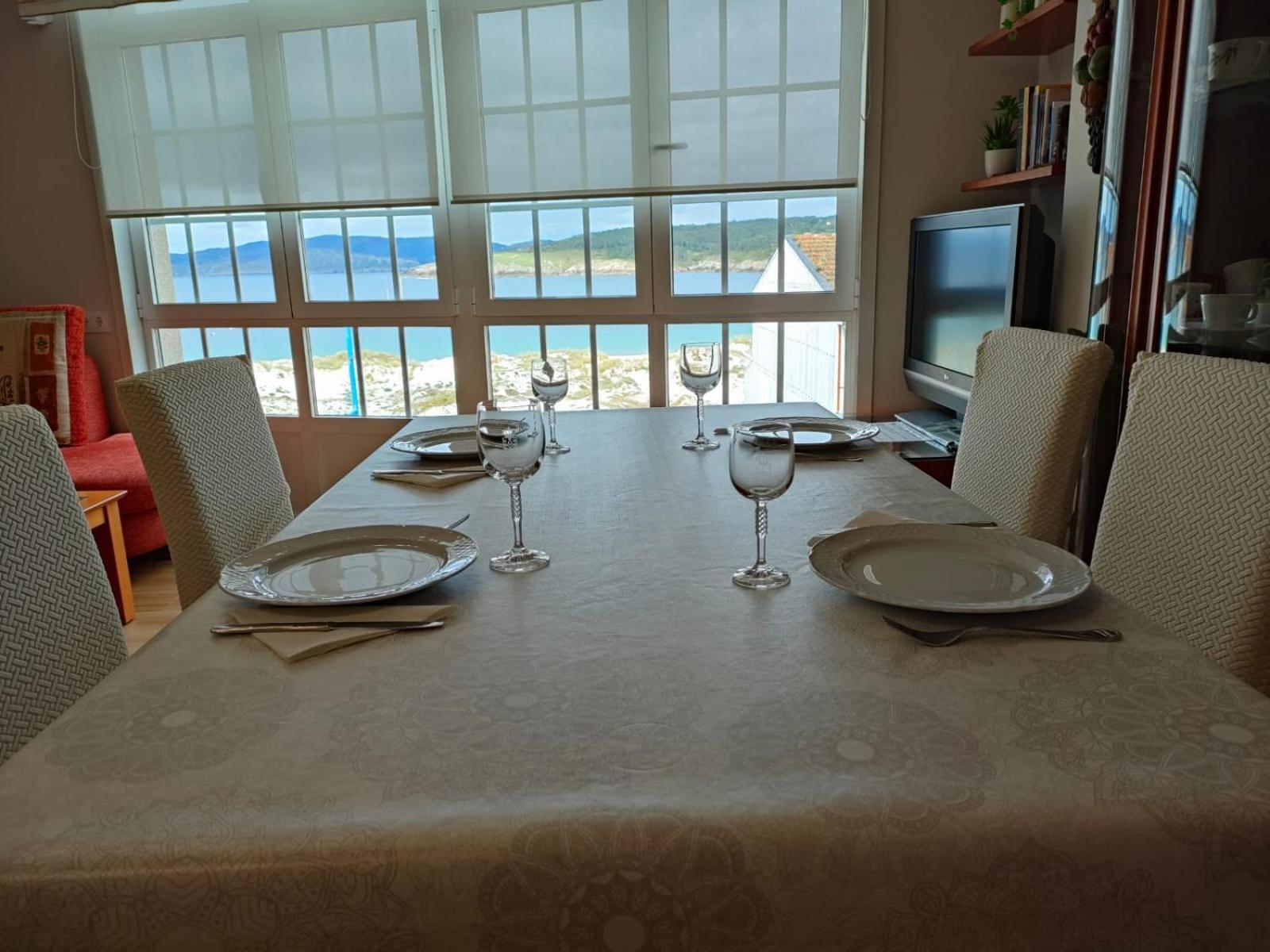 Apartamento Xanela o Mar Laxe Esterno foto